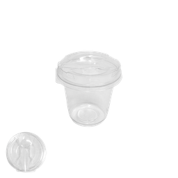 [EMS389] VERRINE + COUVERCLE AVEC CUILLERE 150ML